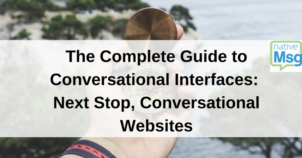 What is Conversational UI? Detailed guide for businesses, image of hand holding compass