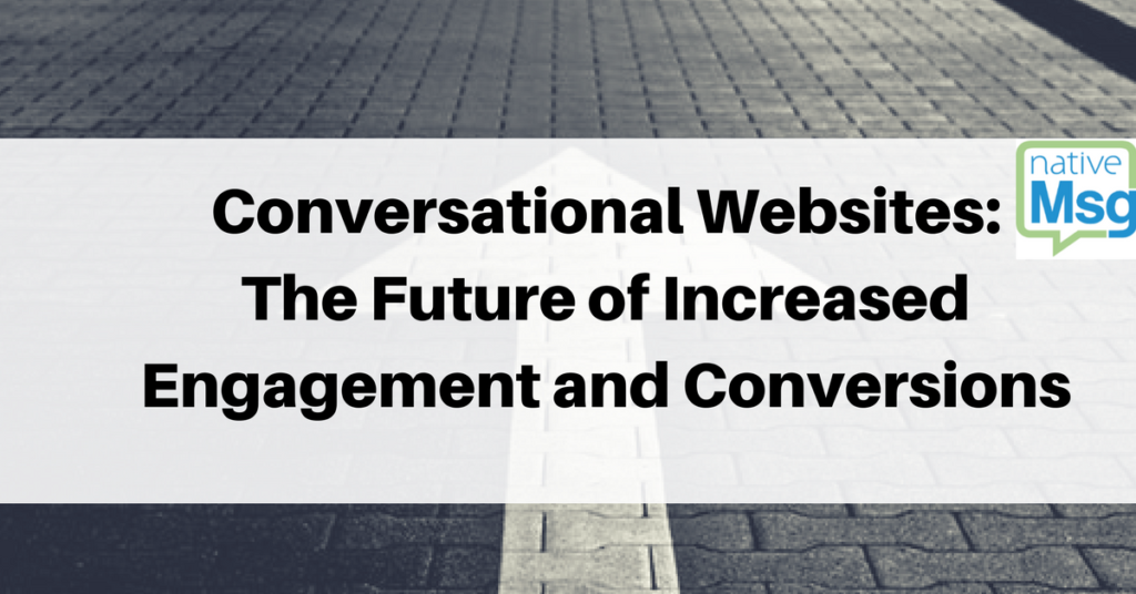 Conversational Websites: The Future of Increased Conversions and Engagement. Image of grey road with white arrow in the center. 