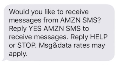 What is RCS Messaging? Image of AWS SMS text